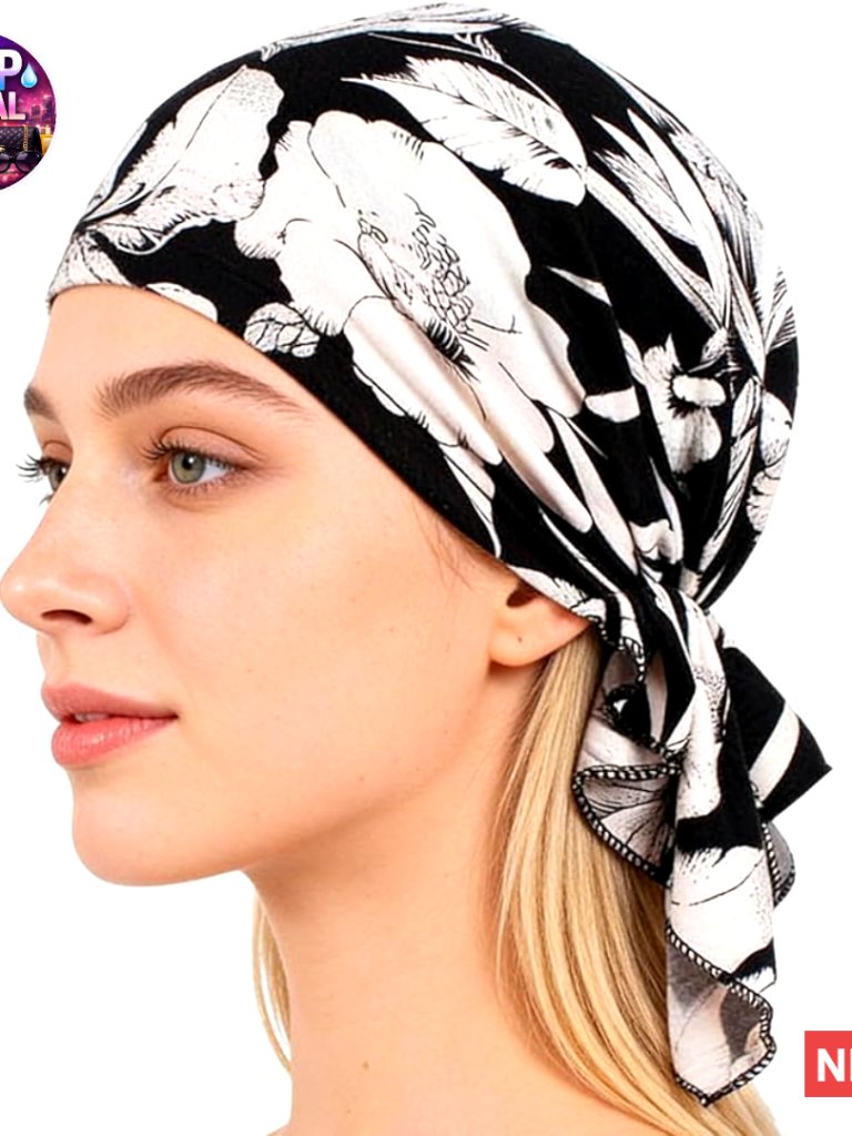 Pre-Tied Head Scarf Slip On Headwrap Soft Turban 100% Polyester